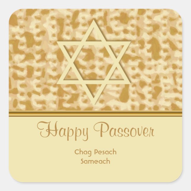 Carré Happy Passover Sticker (Devant)