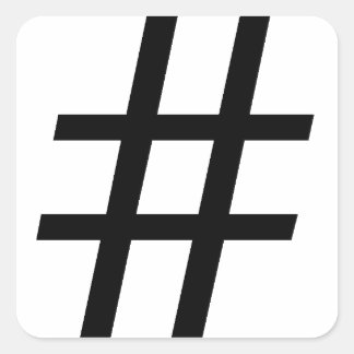 Carré Hashtag Sticker