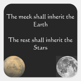 Carré Hérite les étoiles ! Sticker pour votre ordinateur