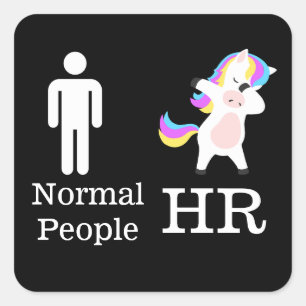Carré HR 🦄 Dabbing Unicorn STICKER