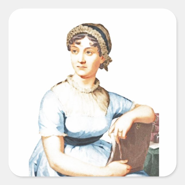 Carré I Love Jane Austen Sticker (Devant)