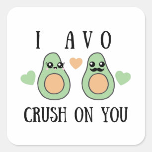 Carré J'Avo Crush Sur Vous Sticker