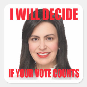 Carré Je Déciderai Si Votre Vote Compte Sticker