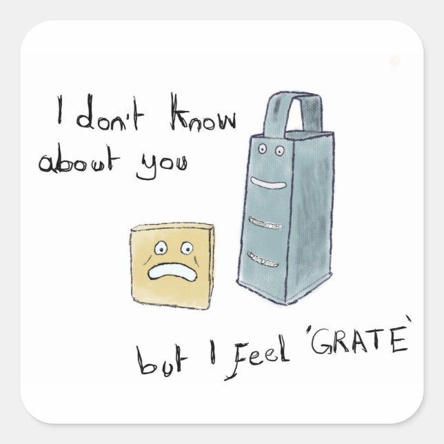 Carré Je me sens Grate - Sticker Pack (Devant)