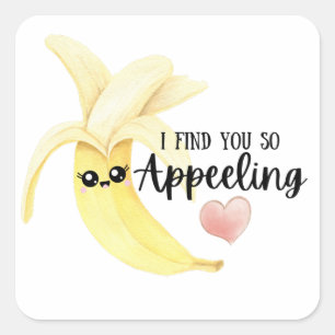 Carré Je Vous Trouve Sticker Banana Si Attirant