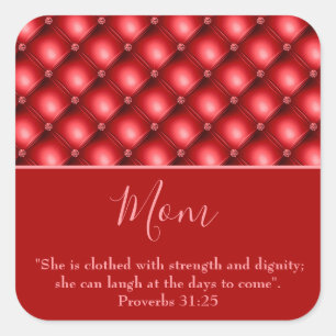Carré Jovely Mom Red Sticker