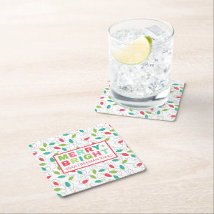 Carré Joyeux + Bright Holiday Paper Dessous de verre