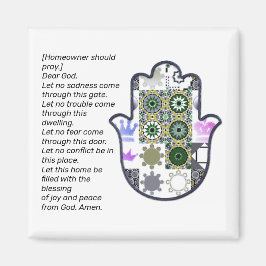 Carré Khamsa Hand Magnet 1 propriétaire