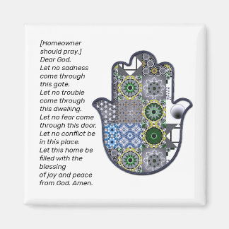 Carré Khamsa Hand Magnet 2 propriétaire