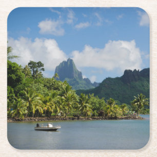 Carré La baie du cuisinier, dessous de verre de Moorea
