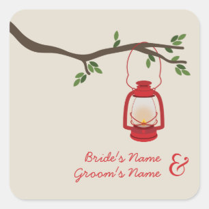 Carré Lampe à huile Camping / Sticker Mariage extérieur