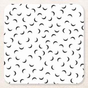 Carré Langue, Dessous de verre papier gris carbone
