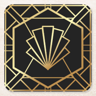 Carré L'art déco Gatsby a inspiré des dessous de verre