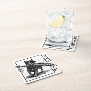 Carré Le Dessous de verre de papier druide de Rogue & Ry