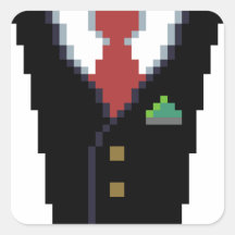 Le donateur d'entreprise | Sticker Pixel Art Suit