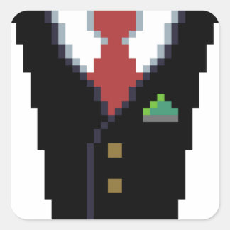 Carré Le donateur d'entreprise | Sticker Pixel Art Suit