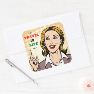 Carré Le Voyage est un Sticker à vie