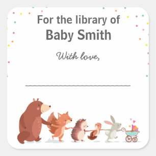 Carré Livres pour bébé Sticker Library pour bébé Woodlan