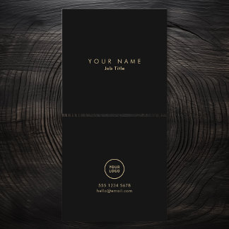 Carré Logo minimaliste Élégant Carte de visite monochrom