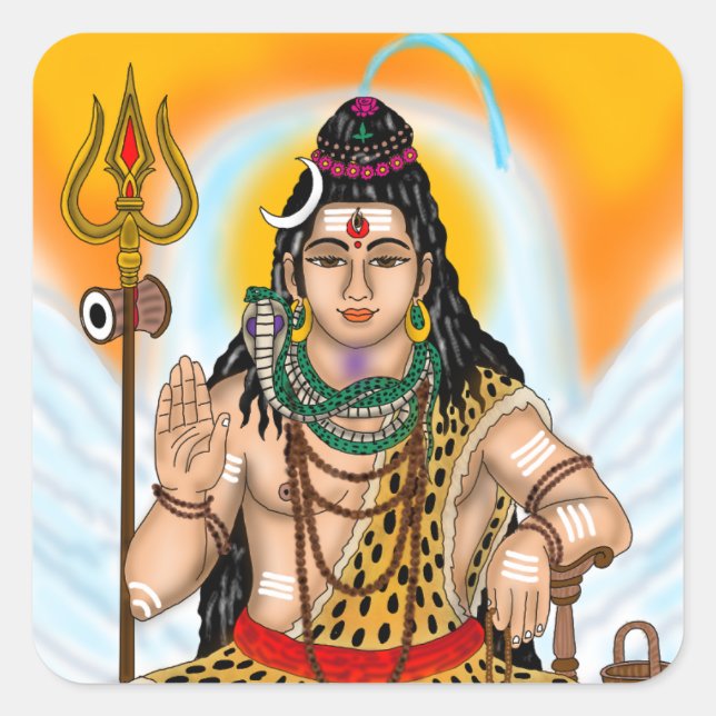 Carré Lord Shiva Sticker (Devant)