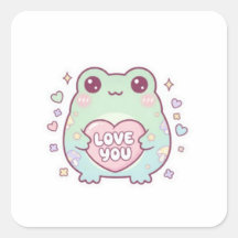 Love Frog Sticker Cute Frog Holding Heart Romantic