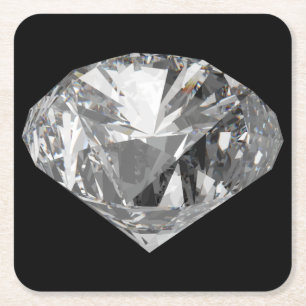 Carré Magnifique Dessous de verre 5 carats Diamond