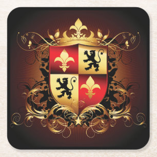 Carré Magnifique Dessous de verre de logo Ferrari