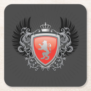 Carré Magnifique Dessous de verre de logo Ferrari