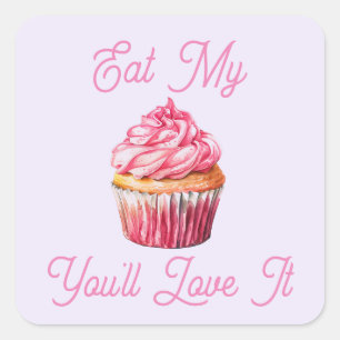 Carré Mangez Mon Sticker Muffin