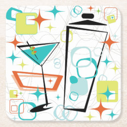 Carré Martini dessous de verre des boissons