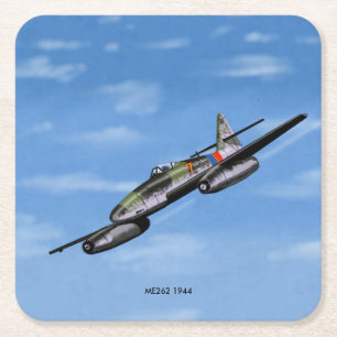 Carré ME262 dessous de verre papier Figter 1944