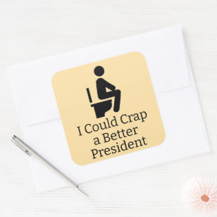 Carré Meilleur Sticker Président