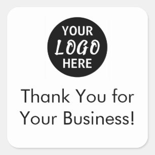 Carré Merci pour votre entreprise Sticker de société