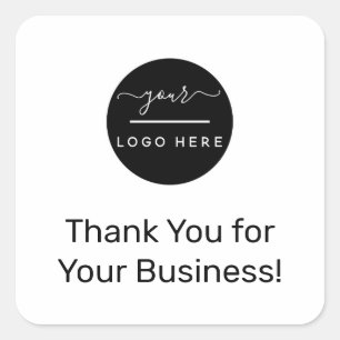 Carré Merci pour votre entreprise   Sticker de société