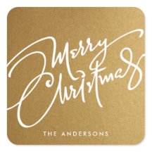 MERRY CHRISTMAS À MAIN | STICKER VACANCES