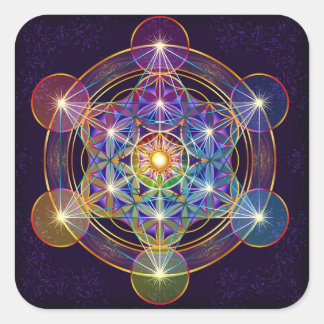 Carré Métatron's Cube with Flower of Life Sticker