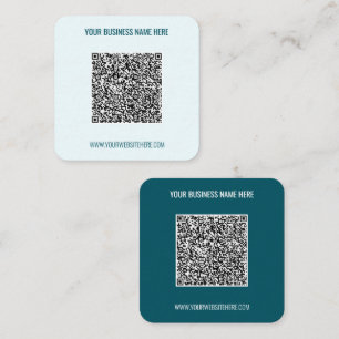 Carré Modèle de carte de visite promotionnelle QR Code p