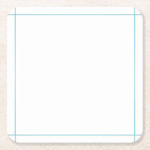 Carré Modèle Dessous de verre papier