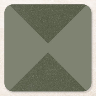 Carré Moss Green Dual-Triangle Party - Dessous de verre 