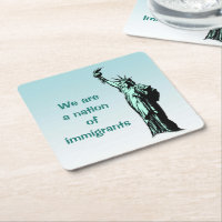 Nation des immigrants Dessous de verre de papier b