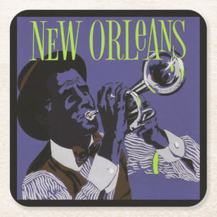 Carré New Orleans Music dessous de verre