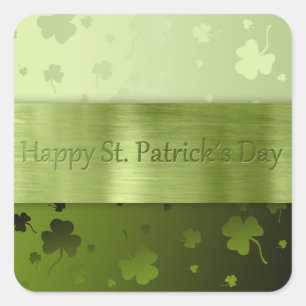 Carré Noble St. Patrick's Day Shamrocks - Sticker
