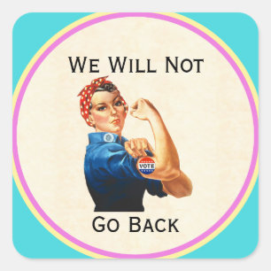 Carré Nous Ne Retournerons Pas Sticker