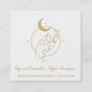 Carré Occult Shop Main and Moon Carte de visite