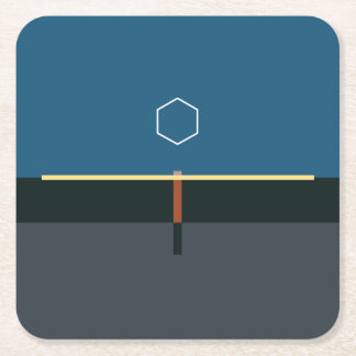 Carré ODESZA des dessous de verre minimalistes distants