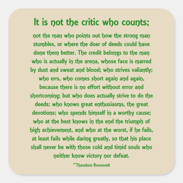 Carré Oser Grave Sticker (Devant)