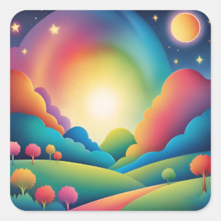 Carré Pack Sticker pour amoureux de la nature, aventure 