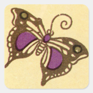 Carré Papillon Art nouveau - Sticker