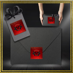 Carré Partition musicale moderne Karaoke Sticker d'anniv