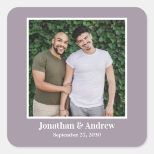 Carré Photo Sticker Mariage LGBTQ